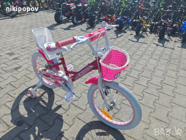 X Детски велосипед 18" LOVELY розов, снимка 2 - Други - 54864091