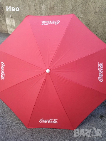 Нов плажен чадър Coca Cola ⌀ 170, височина 220 см, снимка 5 - Градински мебели, декорация  - 55240690