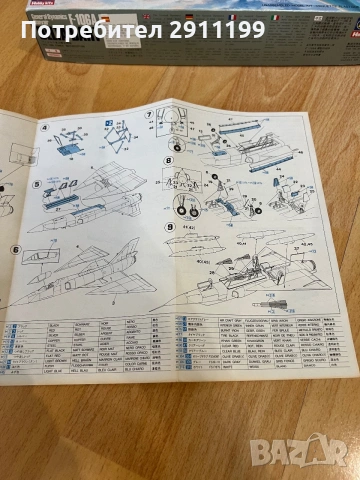 Модел на самолет F106A 1:72, Hasegawa hobby kits, Japan, снимка 7 - Антикварни и старинни предмети - 55070398