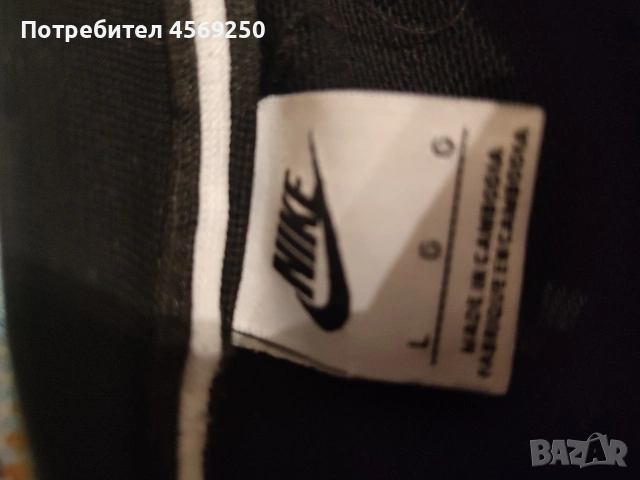 Мъжка черна блуза Nike TM - без забележки , снимка 3 - Блузи - 53978210