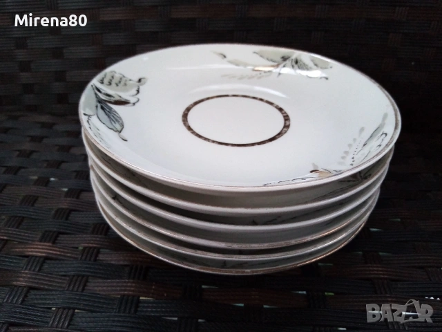 Чаен сервиз * Жемчужный * - ЛФЗ, снимка 11 - Сервизи - 54175547