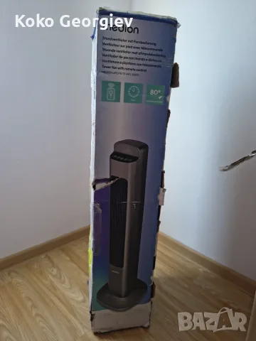 MEDION LIFE P15 TF MD 10809 – КАТО НОВ! колонен вентилатор с дистанционно, таймер и 80° осцилация 