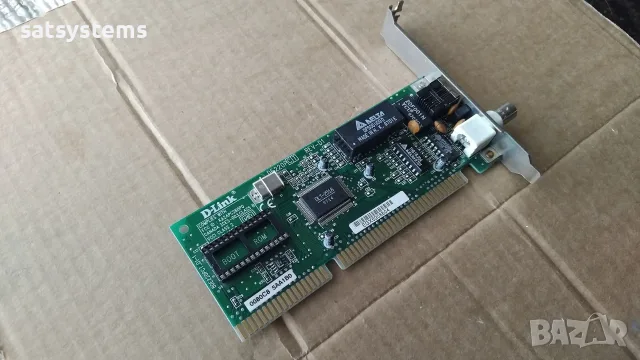 D-Link DE-220P REV-D1 16-bit ISA Network Controller Card, снимка 4 - Мрежови адаптери - 55335248