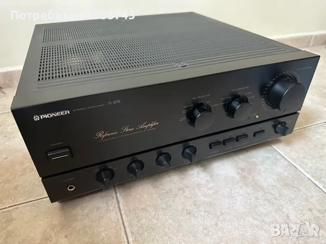 Pioneer A 858 усилвател КАТО ЧИСТО НОВ, снимка 4 - Ресийвъри, усилватели, смесителни пултове - 55024359