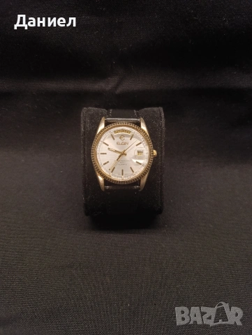 Часовник ELGIN PRESIDENT DAY QUARTZ GOLD DIAL FC-401 JAPAN