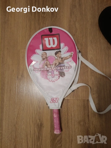 Детска тенис ракета Wilson Serena 21 + оригинален калъф , снимка 2 - Тенис - 54723490