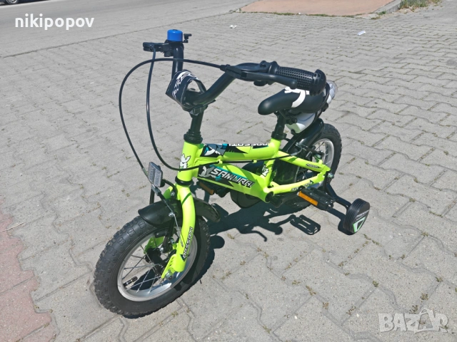 BG Детски велосипед 12" SAMURAJ жълт, снимка 6 - Велосипеди - 54334103