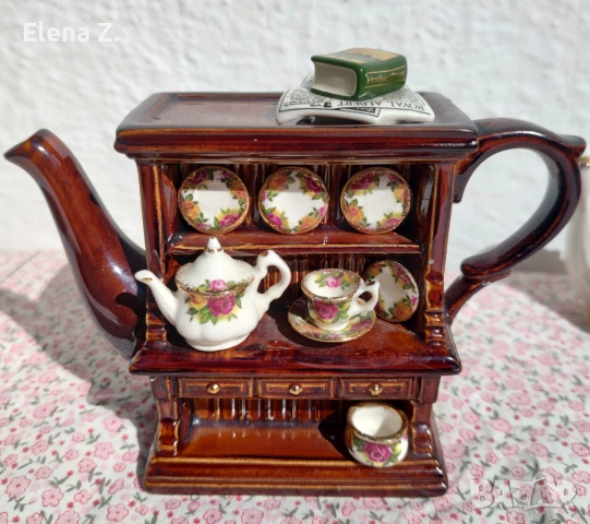 2 колекционерски чайника Royal Albert Old Country Roses на Cardew, снимка 2 - Други - 55176125