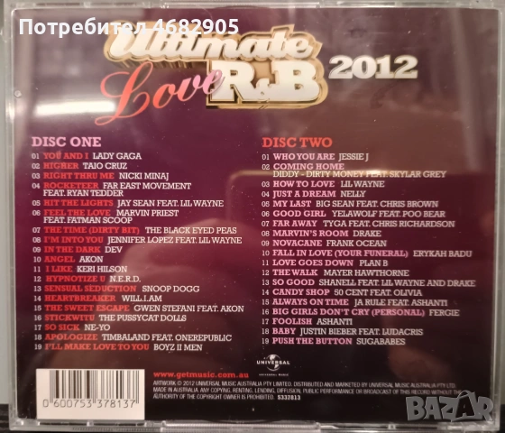 Ultimate Love R&B 2012, снимка 2 - CD дискове - 54610463