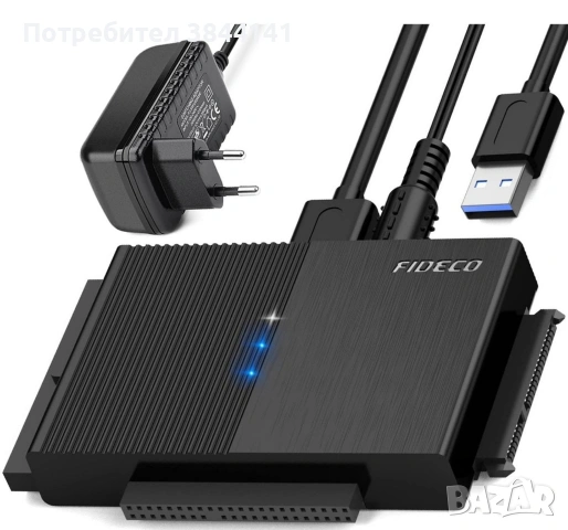 Адаптер Usb 3.1 към Sata Ide, Съвместим 2.5/3.5 инча Hdd / SSD, 5 Gb/S, DC, 12V захранване, снимка 2 - Друга електроника - 55085464