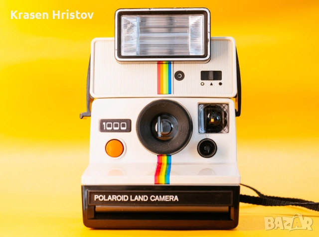 Polaroid Land Camera 1000 + Polaroid flash 2351 (Polatronic/Q-light), снимка 2 - Фотоапарати - 54016517