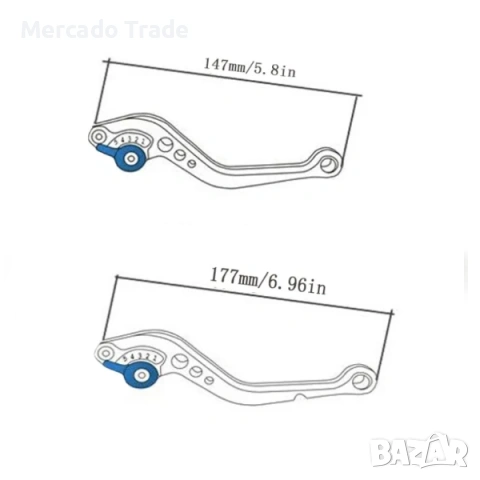 Спортни ръчки за мотор Mercado Trade, Универсални, Различни цветове, снимка 6 - Аксесоари и консумативи - 54456726
