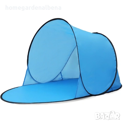 Автоматична плажна палатка с параван, UV защита 30+, 150x150x90 см, снимка 7 - Палатки - 54241590