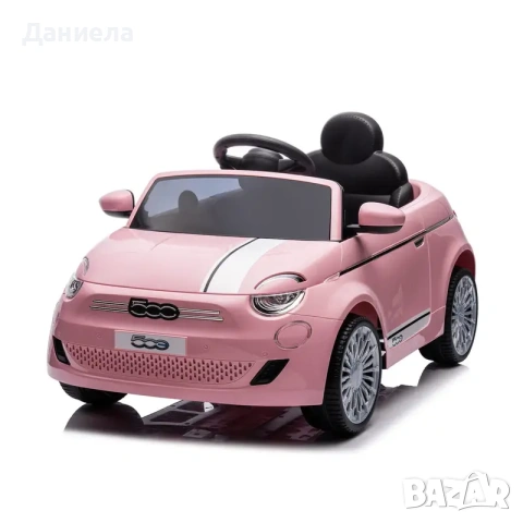 Ел.кола FIAT 500 розова, снимка 2 - Коли, камиони, мотори, писти - 55265469