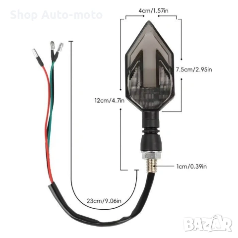 К-т мигачи за мотор Automat-LED мигачи, Две светлини, снимка 3 - Аксесоари и консумативи - 54691984