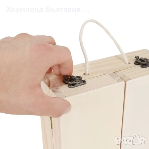 Детска дървена работилница тип куфар с инструменти 32в1, снимка 6 - Образователни игри - 54302110