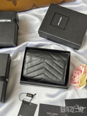 Saint Laurent Monogram Envelope Compact Wallet , снимка 2 - Портфейли, портмонета - 55417633