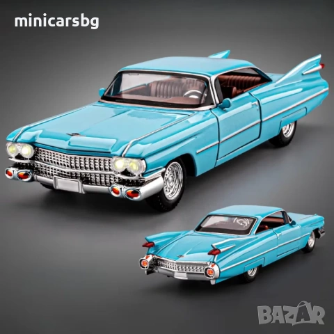 Метални колички: Cadillac Eldorado 1959, снимка 2 - Колекции - 54248689