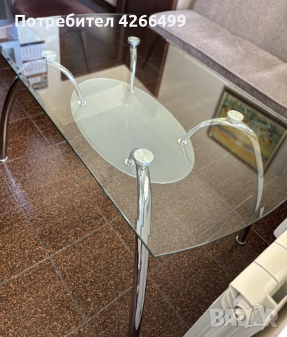 Стъклена трапезна маса, снимка 3 - Маси - 54137044