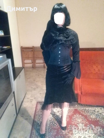 Пола от кадифе и дантела H&M, снимка 13 - Поли - 54246817