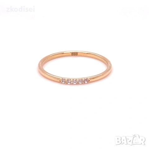 Златен дамски пръстен 1,01гр. размер:54 14кр. проба:585 модел:38864-5