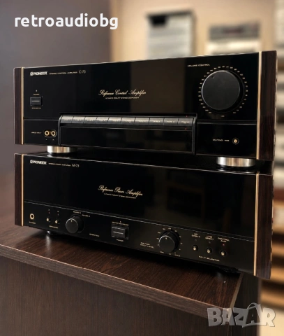 🔈Колекционерски сет предусилвател + стъпало Pioneer Urushi C-73 + M-73🔈