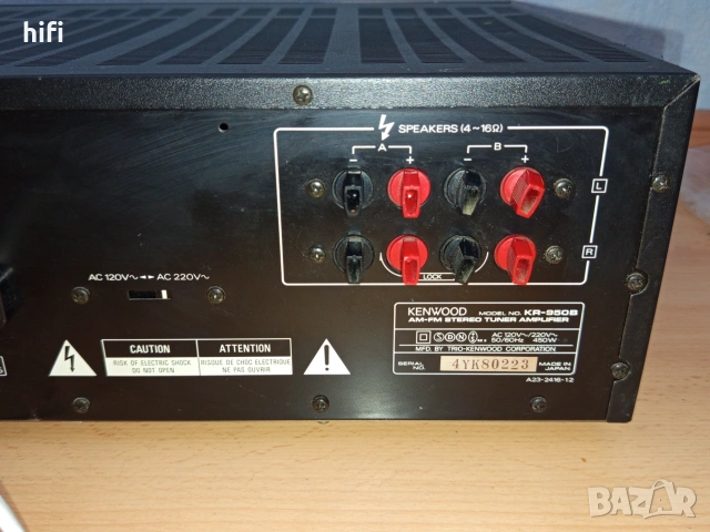 Стерео ресивър Kenwood KR-950B, снимка 6 - Ресийвъри, усилватели, смесителни пултове - 54990430