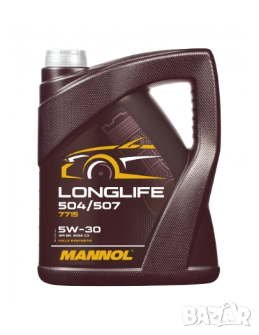 Моторно масло MANNOL LONGLIFE 504/507 5W-30 5L.