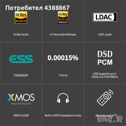 Topping DX3 pro+ DAC/Amp, снимка 3 - Ресийвъри, усилватели, смесителни пултове - 55212073