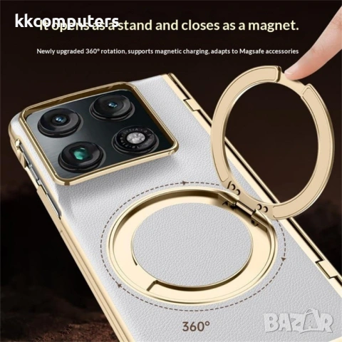 Магнитен Калъф за Motorola Razr Fold 5G с Въртяща се Стойка и Скрийн Протектор – 2 цвята, снимка 3 - Калъфи, кейсове - 54776054