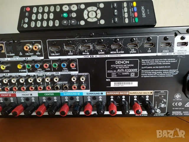 Denon AVR-X3300W 7.2CH Atmos/DTS:X networking AV receiver, снимка 6 - Ресийвъри, усилватели, смесителни пултове - 55619715