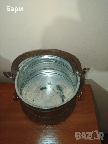 Старо малко котле, бакърче, меден съд,менец,менче 3, снимка 7 - Други ценни предмети - 54012237