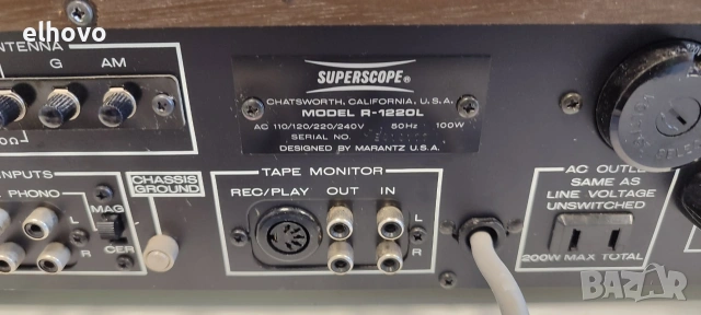 Ресивър Marantz Superscope R-1220L, снимка 8 - Ресийвъри, усилватели, смесителни пултове - 55184579