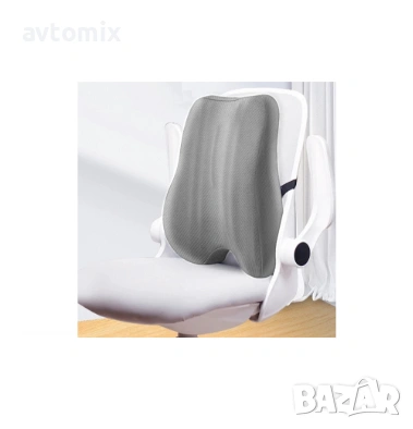 Ортопедична анатомична възглавница за лумбална опора от мемори пяна облегалка гръб кръст