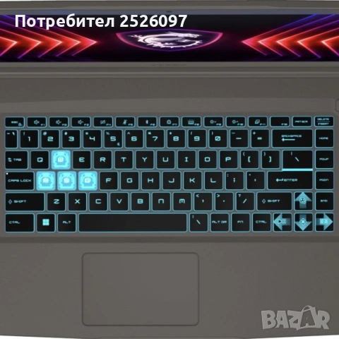 MSI Thin 15/IPS 144HZ/i5-12450H/RTX 2050/16GB/512GB/Гаранция, снимка 6 - Лаптопи за игри - 54364231