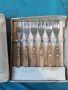 Комплект от 6 броя вилици с дървени дръжки , снимка 2