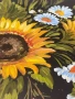 🌻 Ръчно рисувана декоративна чиния с цветя – подпис от художник., снимка 4