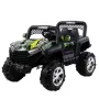 Детско електрическо бъги 4×4 с дистанционно, LED, USB и MP3 – 4 мотора, зелено, снимка 6