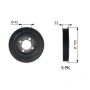 Шайба демферна 3RG за CITROEN AX,SAXO,XSARA;PEUGEOT 106 I,106 II 1.5D 06.94-07.04г. № 10203, снимка 2