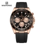 NAVIFORCE 8054 – Rose Gold – мъжки кварцов часовник с хронограф, снимка 1