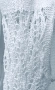 Памучна ажурна наметка с отворена предница - еластична плетка в бяло, снимка 4