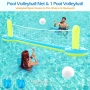 Комплект играчки за басейн Jasonwell - 3 в 1, (синьо и жълто, XL), снимка 3