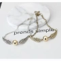 Гривна Harry Potter Golden Snitch & Deathly Hallows – Златиста/Сребриста, Метална сплав, 23 см 10122, снимка 11