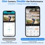 Външна 8MP WiFi Безжична Камера 4K,Автоматично проследяване,iCsee APP, снимка 4