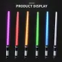Детска играчка цветен светлинен лазерен меч Star Wars със звук, снимка 10