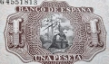 Испания. 1 песета. 1953 година. Санта Круз., снимка 3