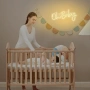 Нов знак лампа LED неонова табела Oh Baby USB за baby shower и детска стая, снимка 8