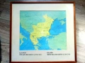 Исторически карти / картини на България в рамка  52см.х 49см 9 броя, снимка 14