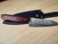 Ножка и нож от дамаска стомана ръчна изработка , снимка 9