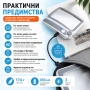 Акумулаторна правоъгълна увеличителна лупа с LED осветление ръчна за четене на книги USB зареждане, снимка 4
